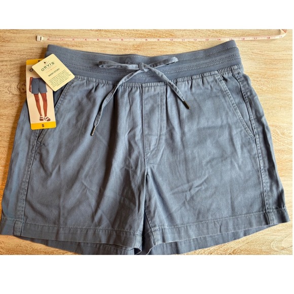 Orvis Pants - NWT Orvis Shorts Womens Small Blue Elastic Waist Cotton Lyocell Pull On Utility